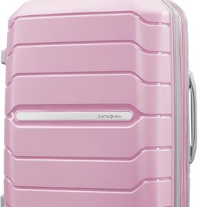 Samsonite Freeform Hardside Carry-On Luggage with Spinner Wheels - Hardshell Suitcase - TSA, Airline-Approved - Expandable Hard Shell, Smooth Rolling Wheels for Lightweight Travel - Pink Rose